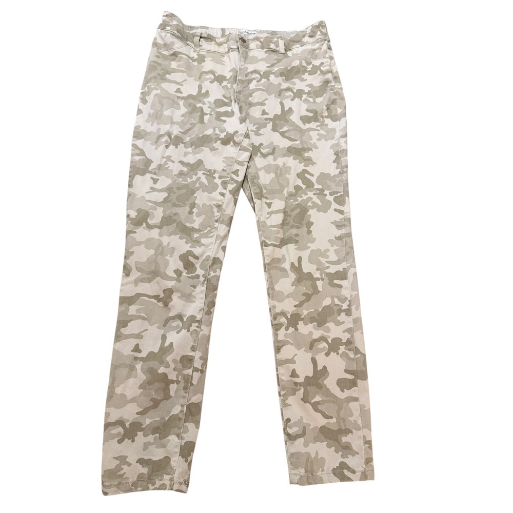 Calvin Klein Muted Khaki Camo Skinny Utility Pants Women's Size 10 Streetwear